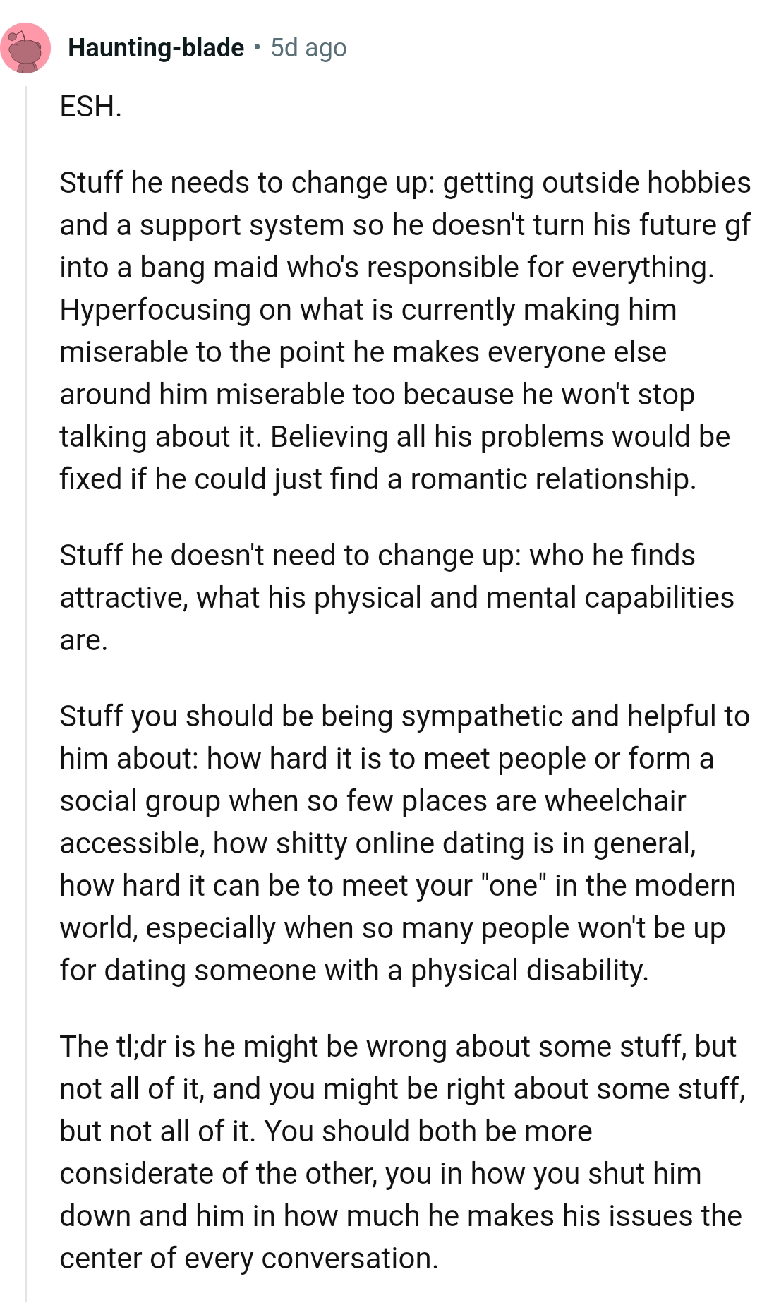 Stuff He Doesn't Need to Change