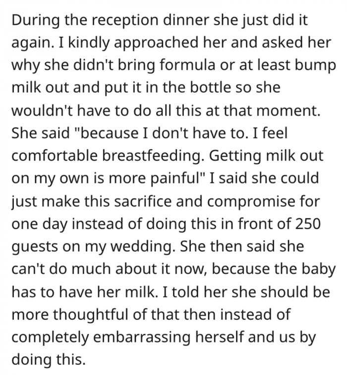 I Kindly Approached Her When She Did It at My Wedding