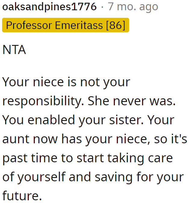 Redditors took the OP's side.