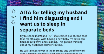 Disgusted By Husband's "Only One" Daily Shower, New Mom Insists On Separate Beds For Sleep