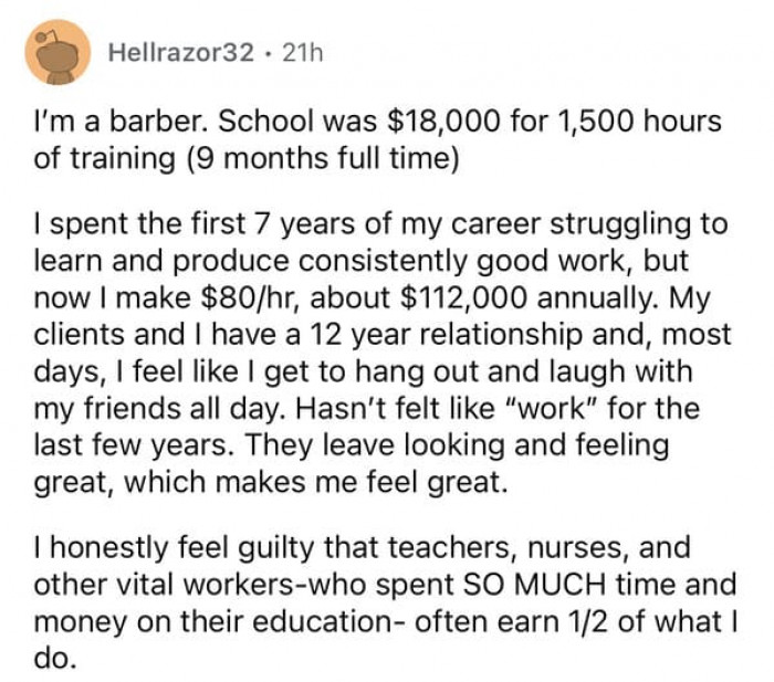 17. You and your clients having a close relationship