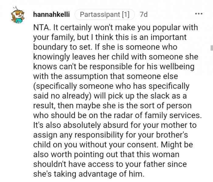 This woman shouldn't have access to your father