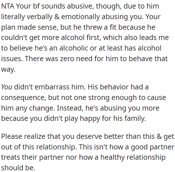This behavior is not how a healthy relationship should be.