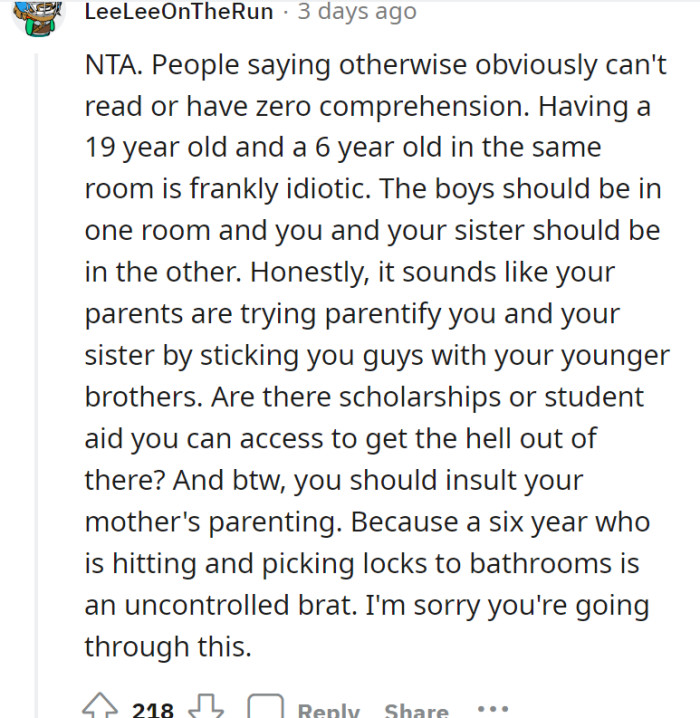 So we're all feeling sorry for OP, right?