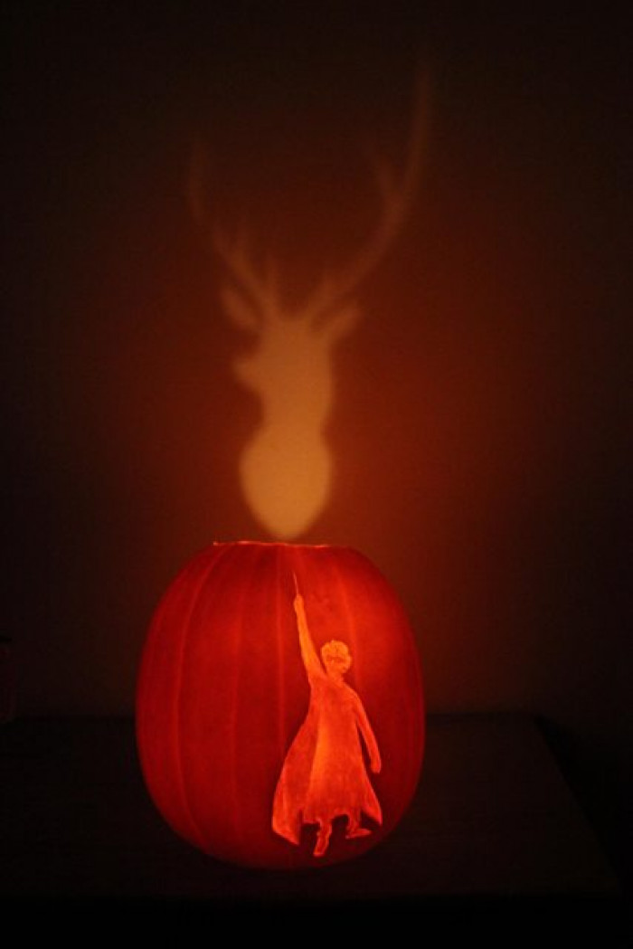 11. This is super creative, and it's really cool how they made that shine up onto the wall as well.