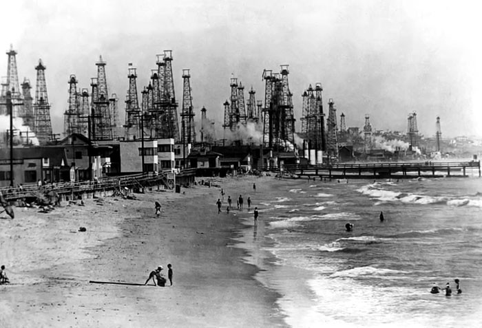 Old Derricks At Venice Beach, Los Angeles, 1931
