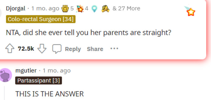 This comment is gold in this thread because the stigma is large, and it's definitely something you can flip the script on. So we definitely think that he's NTA.