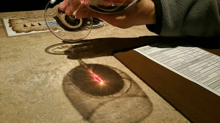 28. Found the Eye of Sauron while wine tasting.