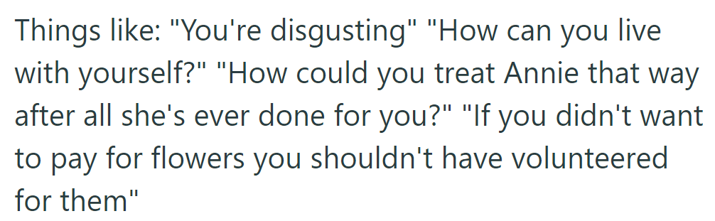 They received messages criticizing their actions towards Annie, including accusations of mistreatment and being disgusting.