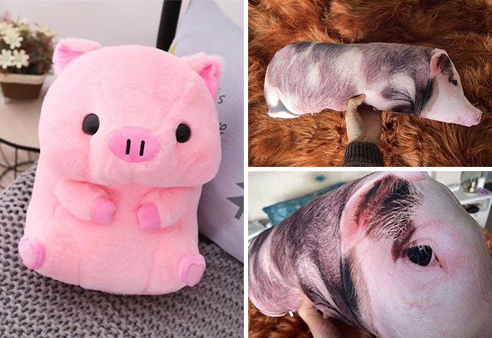 8. Ordered A Cute Pink Pig Kawaii Cushion Plush. But The One I Received Is All Hairy And Weird