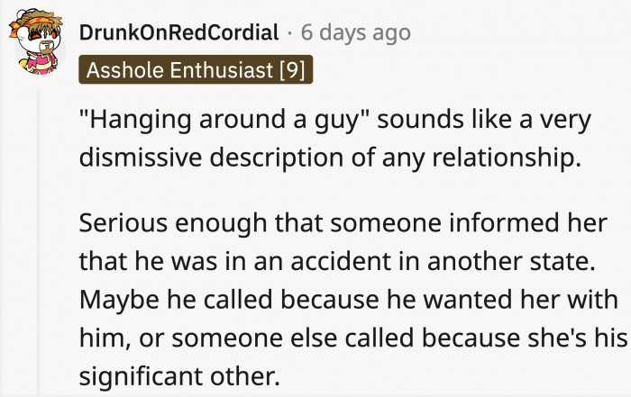 Their description of their daughter’s relationship seems too light for how...