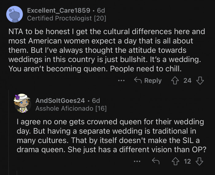 The SIL has a different vision from OP.