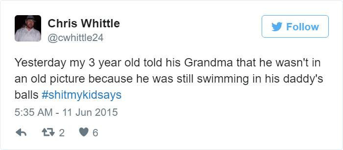 8. How is a 3-year-old this exposed?