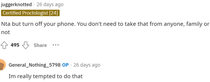 People told him that he should stop answering phone calls and texts and just enjoy his new baby.