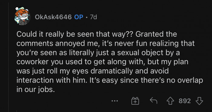 OP was planning to just avoid him and move on.