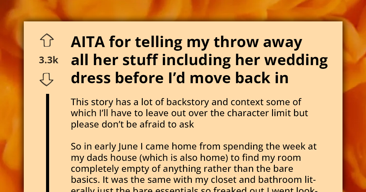 Teen Demands Mom Throw Away New Wedding Dress As Retribution For False Bullying Allegations