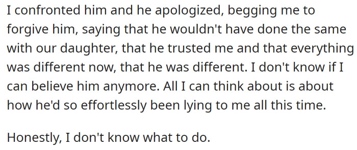 The OP is now confused and asking for advice to handle her emotions and the situation: