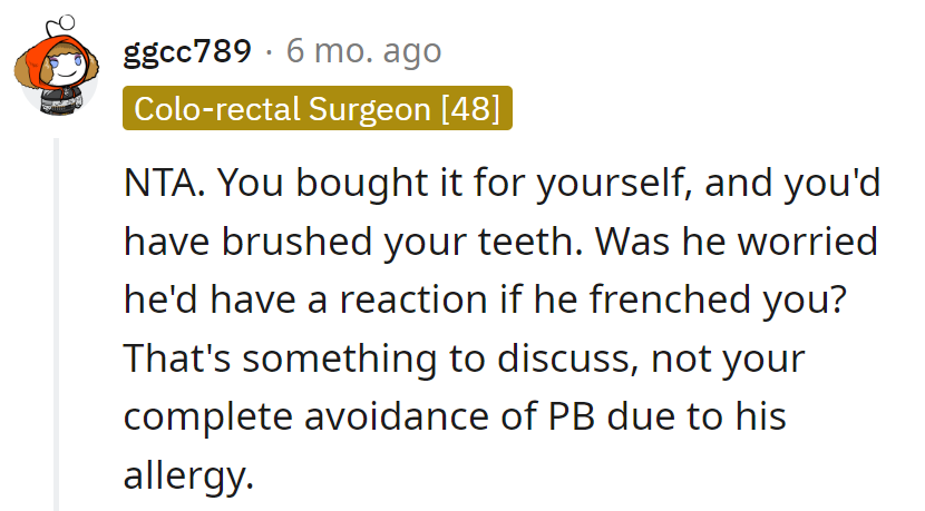 Seems like he's worried about more than just peanuts!