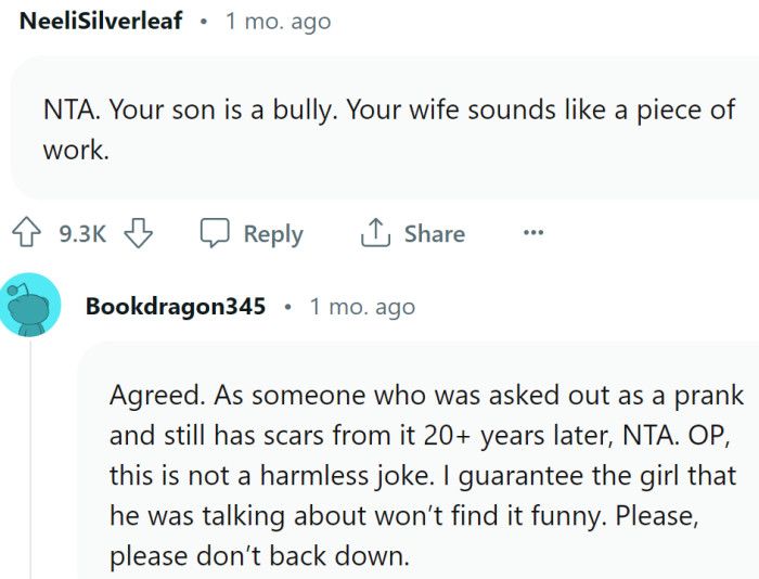 His son is a classic bully