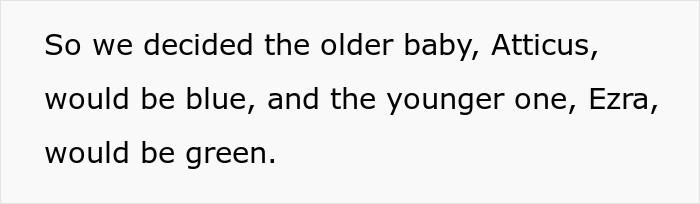 One Baby Blue and the Other Green