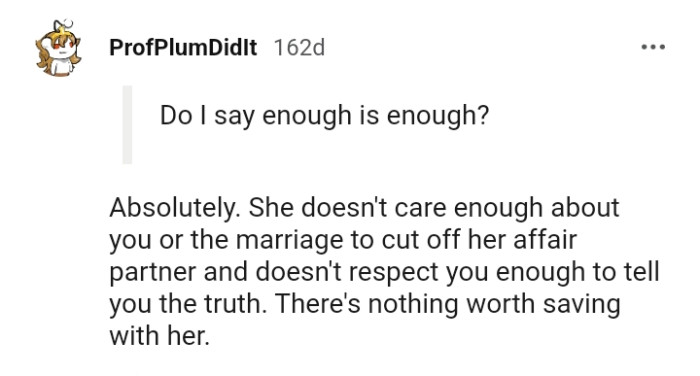 There is nothing worth saving with OP's wife.