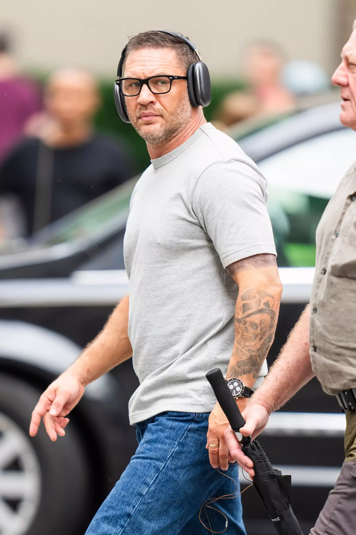 Tom Hardy gears up for the next Venom adventure, but it's his bizarre rider that's stealing the spotlight!