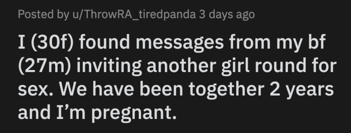 Her gut feeling proved right when she saw messages, photos, and video calls between her boyfriend and one of his female friends