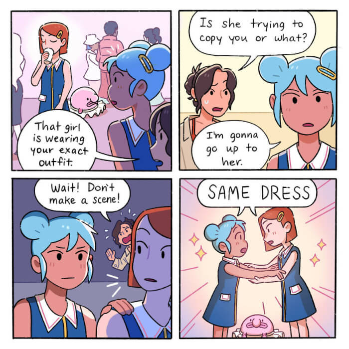 7. That’s how most girls react in these situations, tbh