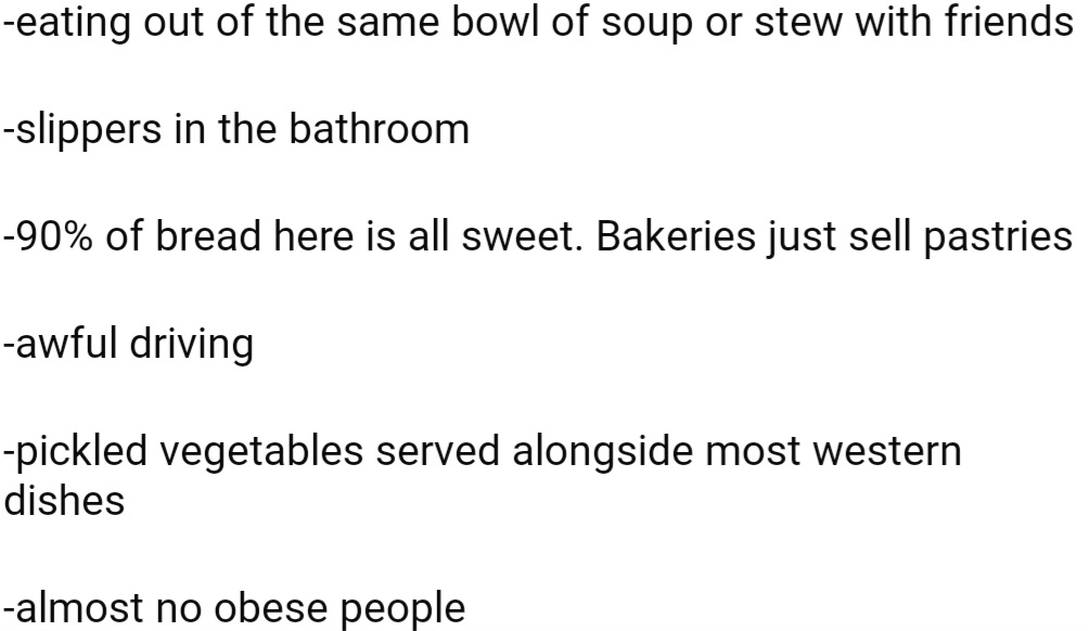 For OP, living in South Korea was full of surprises! One of the biggest shocks was how sharing food with friends was a regular thing, while driving was a thrilling (but chaotic) experience.