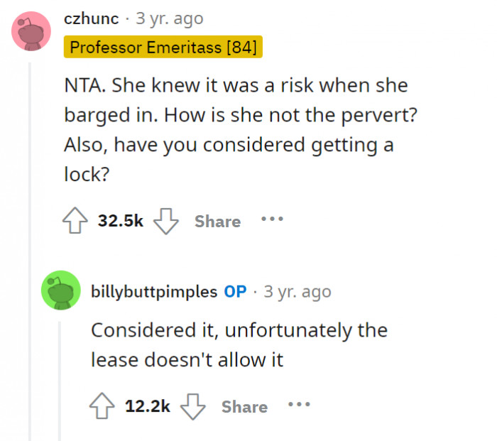 If you were also wondering why they didn't have a lock, apparently they are not allowed to have one. Oops!