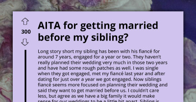 Siblings Battle Each Other Over Who Gets To Walk Down The Aisle With Their Respective Fiancés First