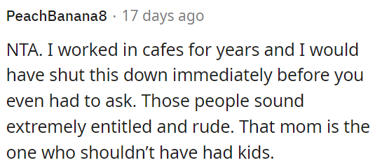 The mother is at fault here for not controlling her kids.