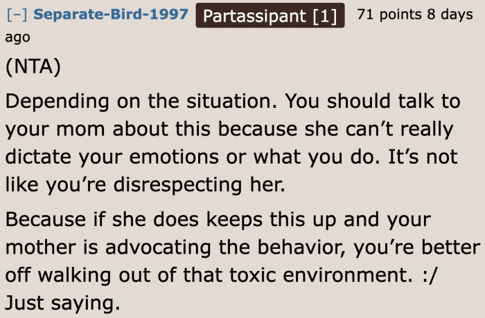 Walking away from a toxic environment is okay.