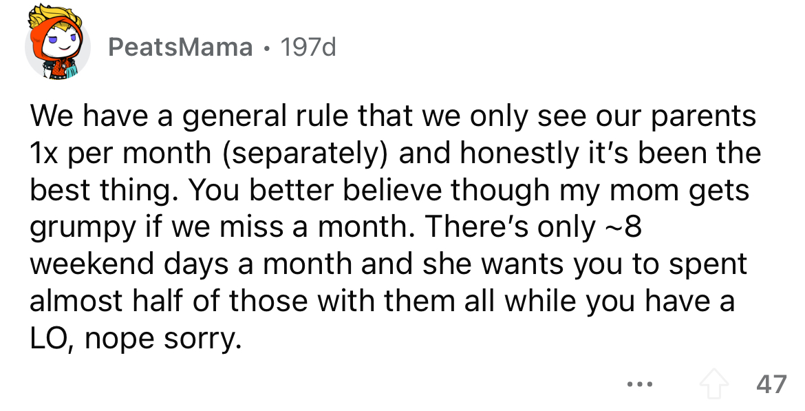 Once a month is preferable.