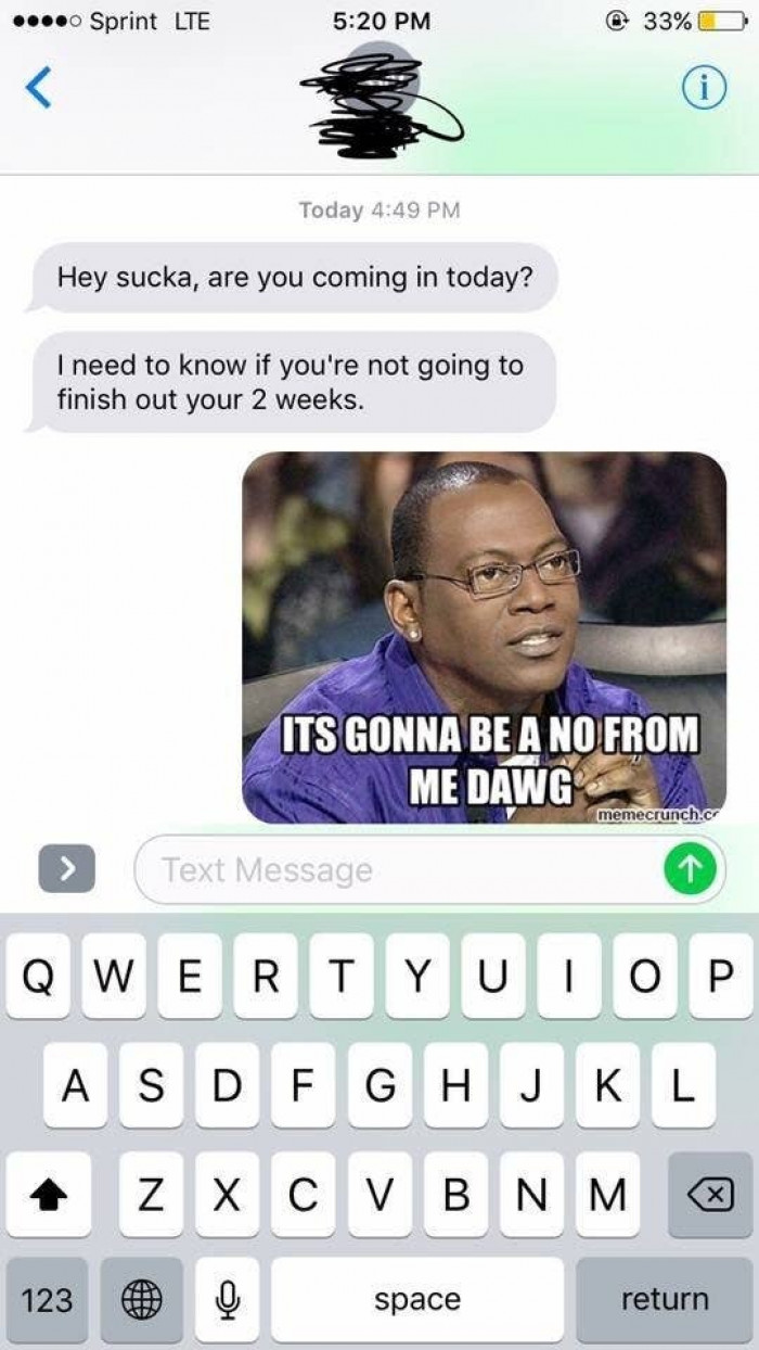 2. Resignation by meme