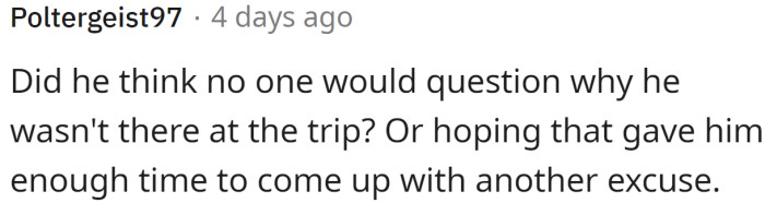 Maybe this was his plan: