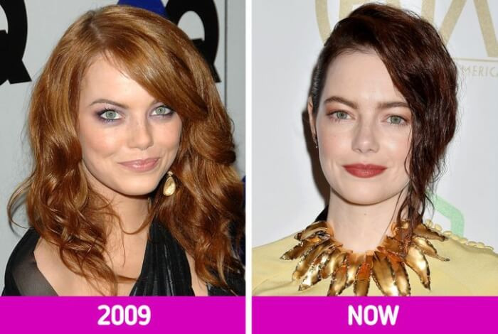 2. Emma Stone has colored her hair throughout her career