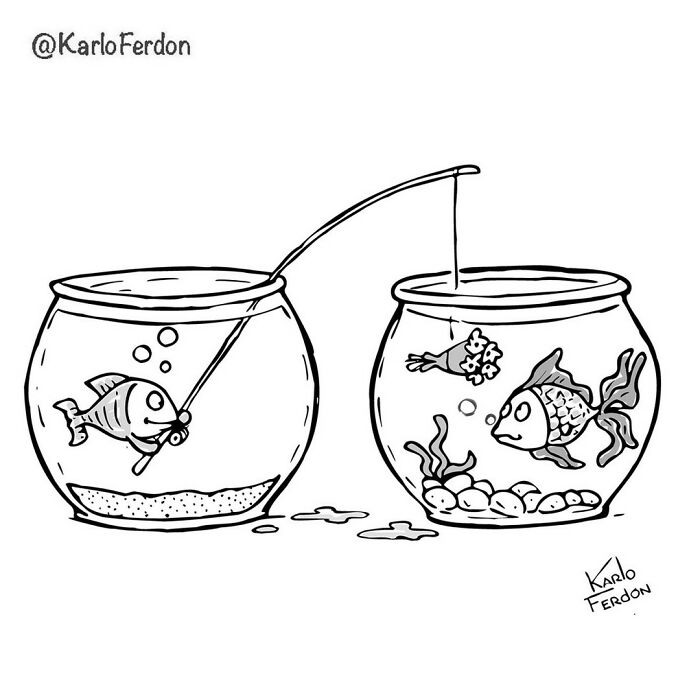 26. Fish bowl courtship