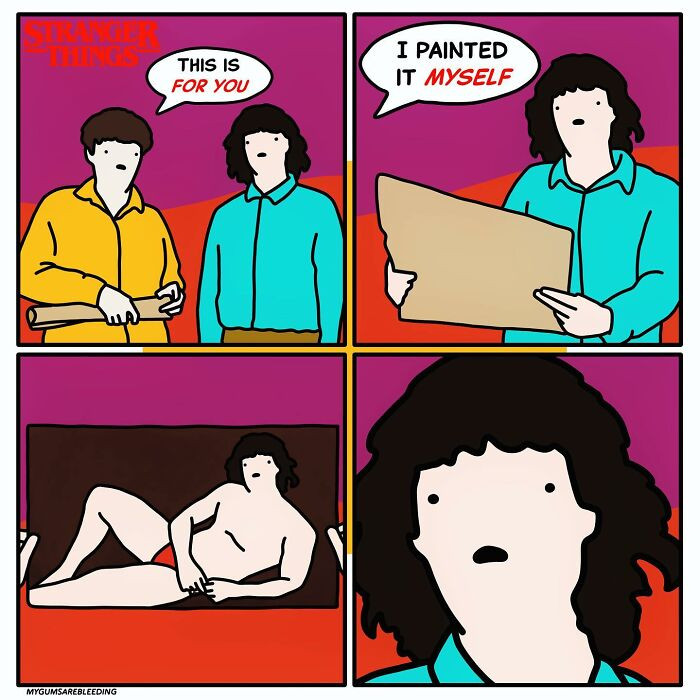 18. When you get a painting of yourself