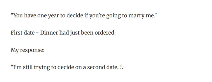 47. It was our first date!