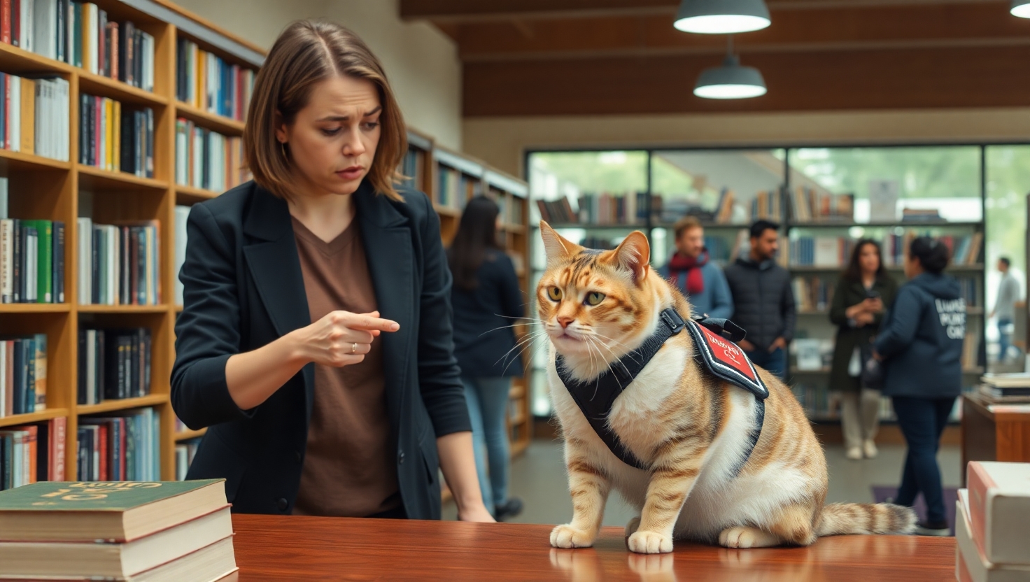 Confronting Bookstore Customer Over Rude Therapy Cat: AITA?