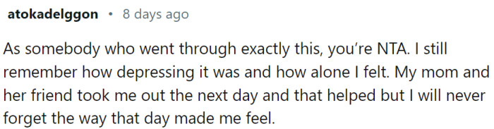 This Redditor shared their experience: