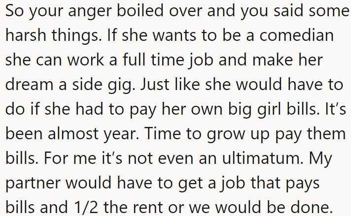 A Redditor said she should grow up