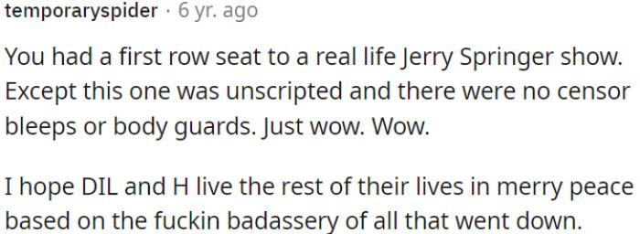 Jerry Springer-like situation