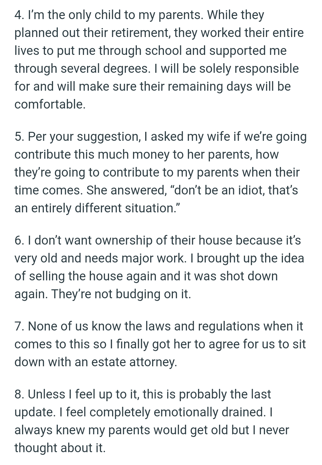 It didn't end there, as the OP provided yet another update