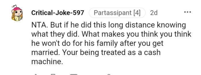 You are being treated as a cash machine