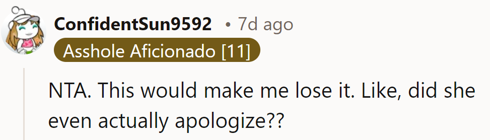 Apology or appetite ambush? The mystery lingers.