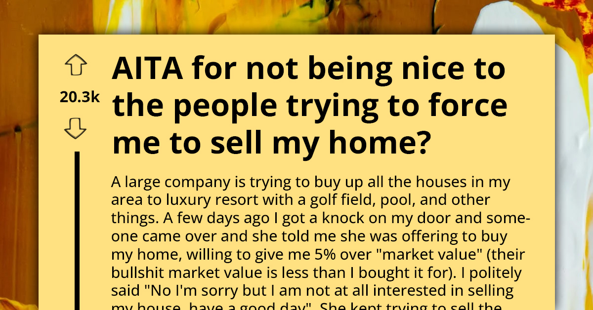 Homeowner Stands Firm Against Company's Unsolicited Purchase Offer