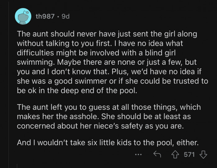 They should be concerned about the child's safety.