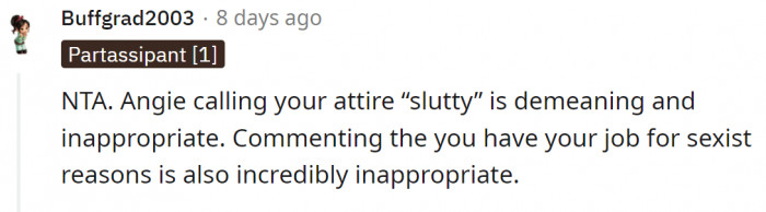 Saying that she has her job because of her looks is way too much.